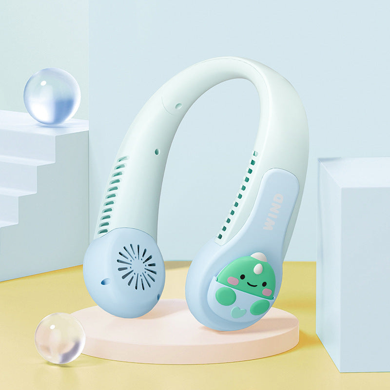 Cute Portable Bladeless Neck Fan for Outdoor Activities